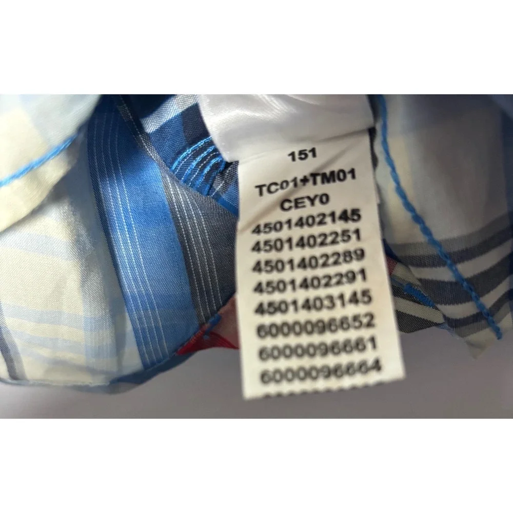 The North Face‎ Mens Blue Plaid Short Sleeve Button Down Shirt XL CEY0